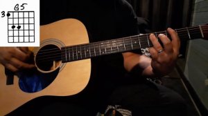 Guitar Chord Progression #2 G5 C5 G#5 G5