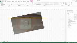 How to Straighten, rotate and crop an image in Excel 2013