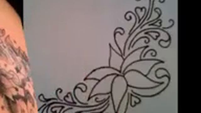 Flower tattoo design