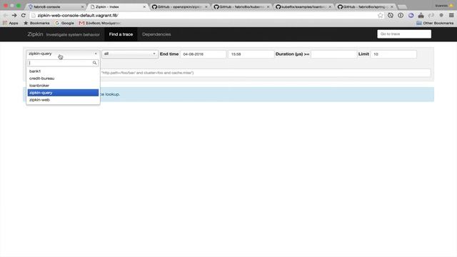 Zipkin inside Kubernetes
