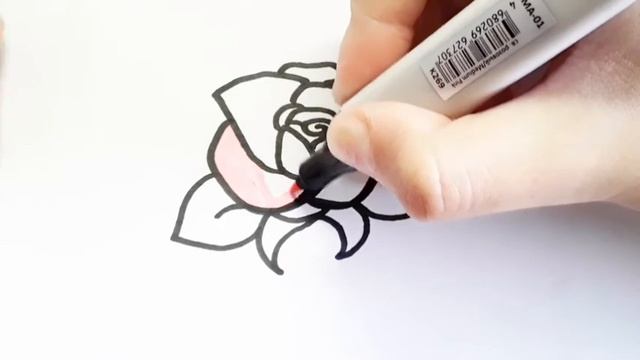 ❤как нарисовать РОЗУ❤☁️Первые наброски☁️ смотреть онлайн