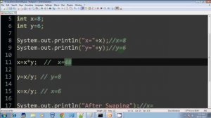 Lecture 21 swap without using 3rd variable in java in hindi