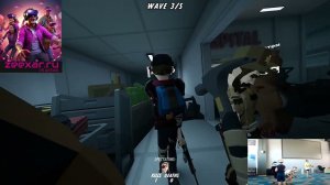 Командная VR игра (Зомби шутер) на арене виртуальной реальности Zeexar VR Arena.