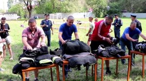 Сотрудники ГУ МЧС России по Орловской области в рамках шефской работы провели пожарную эстафету