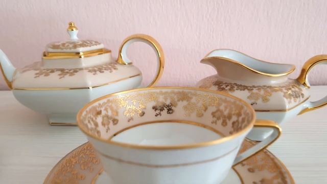 Красивые винтажные сервизы ручной работы. Фарфор.