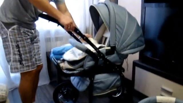 Коляска Adamex Mars. Обзор. Люлька. смотреть онлайн