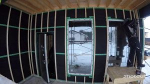 Наконец-то подходит к концу монтаж обрешётки под металлосайдинг