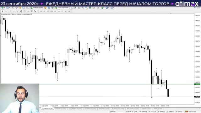 Прогноз по рынку форекс на  23.09 от Тимура Асланова