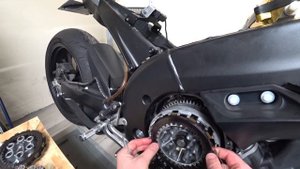 Замена сцепления Yamaha r1 2004-2006год