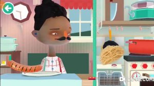 Тока китчен 2. Кормлю мужика в игре  Toka kitchen 2.