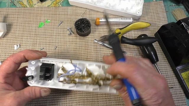 Замена выключателя на удлинителе.
