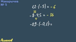 5 ГДЗ по алгебре 7 класс Макарычев - сложение вычитание умножение деление десятичных дробей