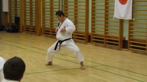 Sensei Masao Kagawa explains about sochin-dachi