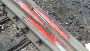 Наплавка крестовин стрелочных переводов Московская железная дорога