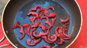 Салат с шампиньонами и болгарским перцем