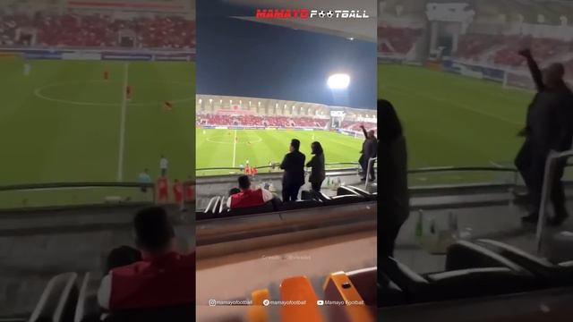 Reaksi Santai Erick Thohir & Menpora Dito Saat Nonton Indonesia Vs Jordania. Selebrasi Gol Marselin