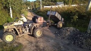 Самодельный квадроцикл Toyota Vitz 1sz Самосвальный прицеп