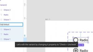 How to create interactive radio in Figma