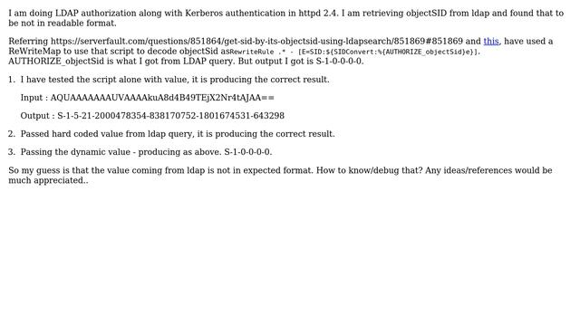 DevOps & SysAdmins: Kerberos + LDAP in Apache httpd - ObjectSID смотреть онлайн