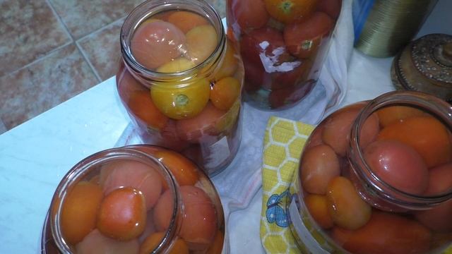 томаты в собственном соку.  Консервация