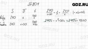№ 804 - Алгебра 8 класс Мерзляк