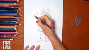 Как нарисовать Санта Клауса/ How to draw Santa Claus. Онлайн-школа рисования "Малевашки"