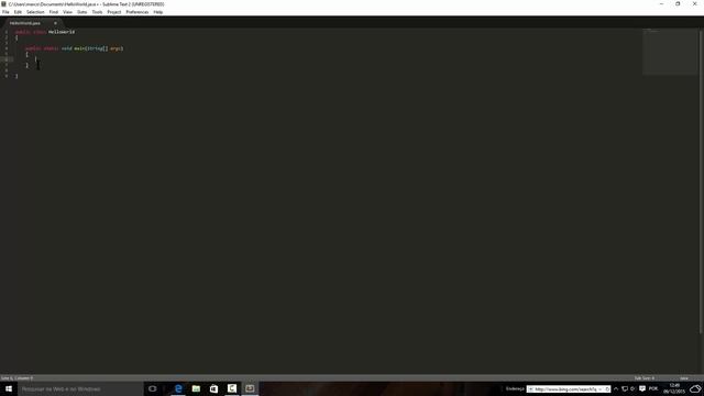 #Curso de Algoritmos- Sublime e Primeiro Código em JAVA смотреть онлайн