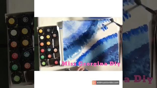 Watercolor Painting || Miss Georgina Diy смотреть онлайн