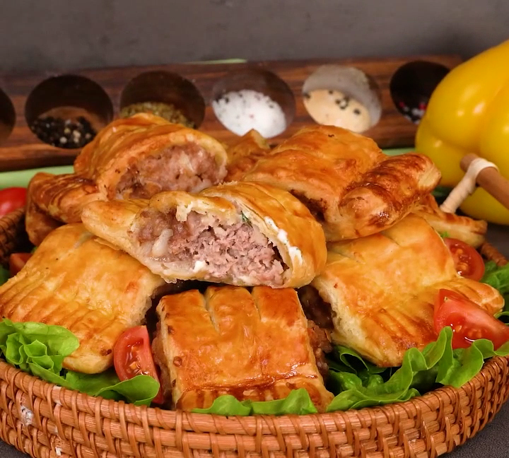 Быстрая закуска с мясным фаршем