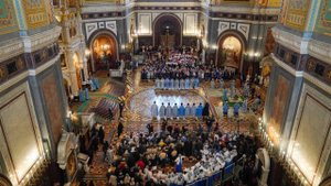 Патриаршая Литургия! Храм Христа Спасителя!  Аллилуйя - глас 8 , напева КПЛ