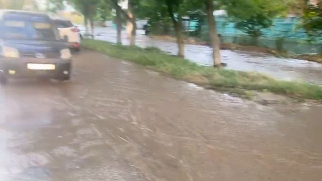 Прорвало дамбу в селе Приозёрное