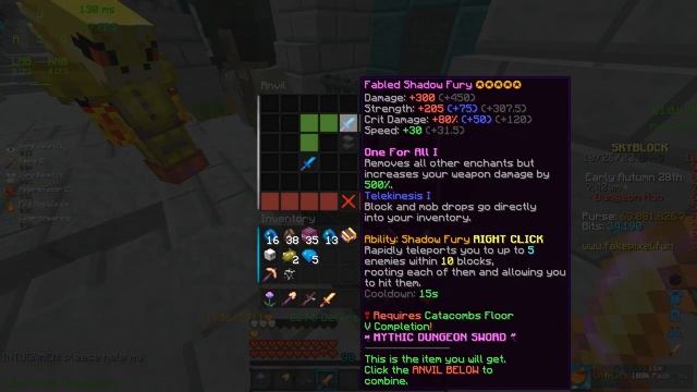 Finally I got some RNG Drop in Fakepixel Skyblock смотреть онлайн