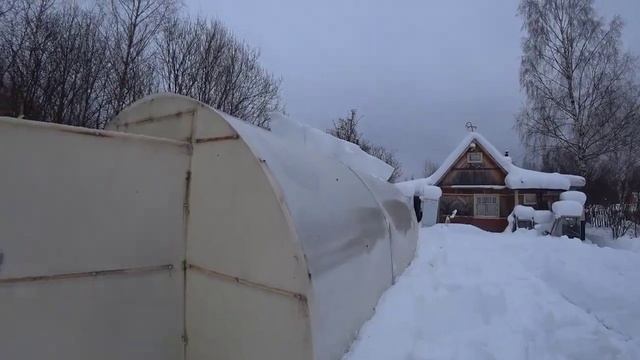 Навёл ДВИЖУХУ на даче, уборка снега