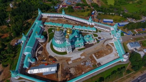 Новоиерусалимский монастырь. Аэрофото. Новый Иерусалим. Квадрокоптер. Июль 2016. Выпуск 3.