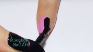 Drag Dry Marble Nail Art in Pink & Black - Needle Tutorial