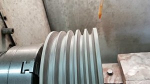 Изготовление шкива главного двигателя 1к62 часть 3