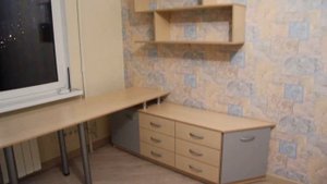 Мебель в детскую комнату. Шкаф купе с рисунком фотопечать. Угловой стол. Кровать на заказ Шкафы Киев