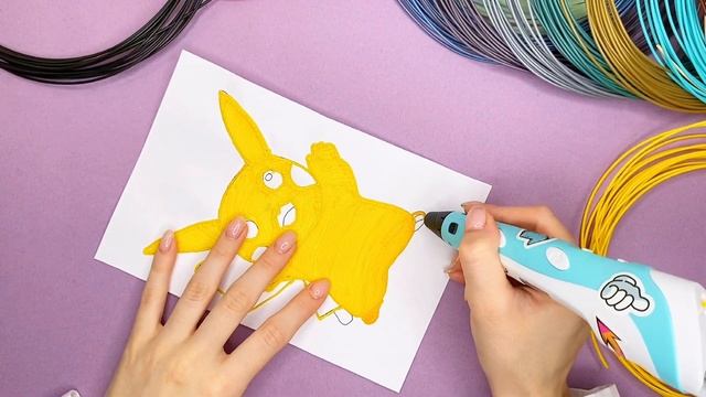 ПИКАЧУ 3д РУЧКОЙ / Рисуем БОЛЬШОГО Пикачу 3д ручкой смотреть онлайн