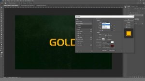 Photoshop Gold Text Effect Tutorial 2021