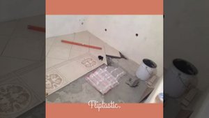 Укладка кафеля на теплый пол .