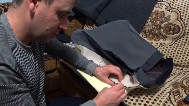 Volkswagen Polo Sedan GT, перетяжка сидений своими руками. смотреть онлайн