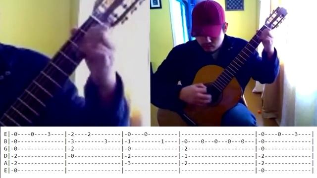 (TAB)Fandanguillo Learn to play your first Spanish Song Flamenco смотреть онлайн