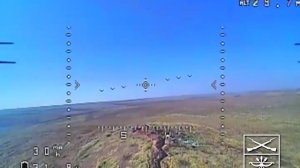 Уничтожение позиций ВСУ с помощью FPV-дронов "ЛУНЬ-7" на Артемовском направлении