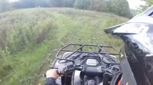 Покатушки на квадроциклах. Kawasaki kvf 750 and BM smc jumbo 700