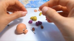 Лепим Хрюшу из пластилина. Спокойной ночи малыши/Видео лепка