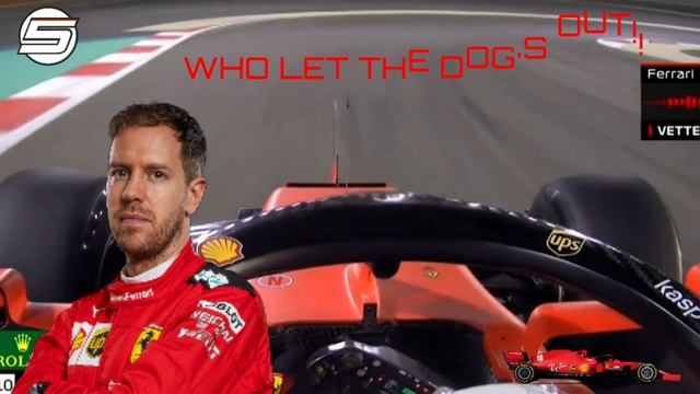 Sebastian Vettel Singing -"Who Let the Dogs Out Who! Who!" after a dog appears on Track at Bahrain смотреть онлайн