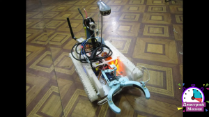 Гусеничная робоплатформа на Arduino-UNO с дистанционным радиоуправлением и видеопередатчиком