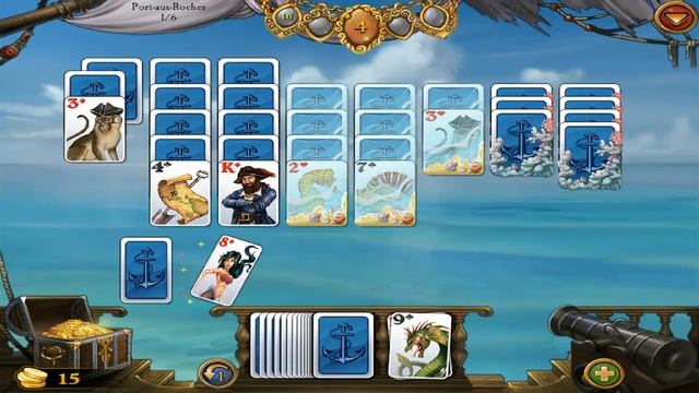 Seven Seas Solitaire, Играть онлайн бесплатно Seven Seas Solitaire, (Карточные игры) смотреть онлайн