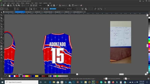 COREL DRAW JERSEY MOCKUP смотреть онлайн