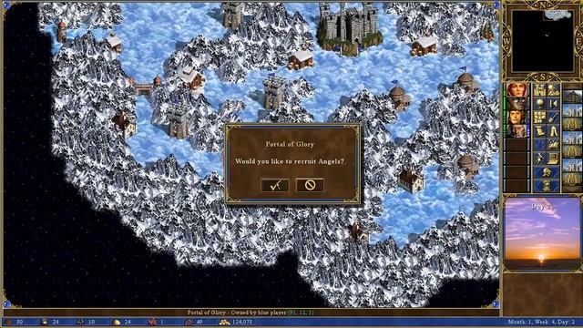 Heroes 3 - War of the 7 Realms - 200% difficulty - Insane map! - Part 2 смотреть онлайн